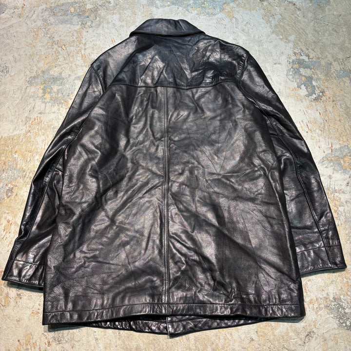 Used clothing 90's BANANA REPUBLIC/ Genuine leather half coat/ Size M