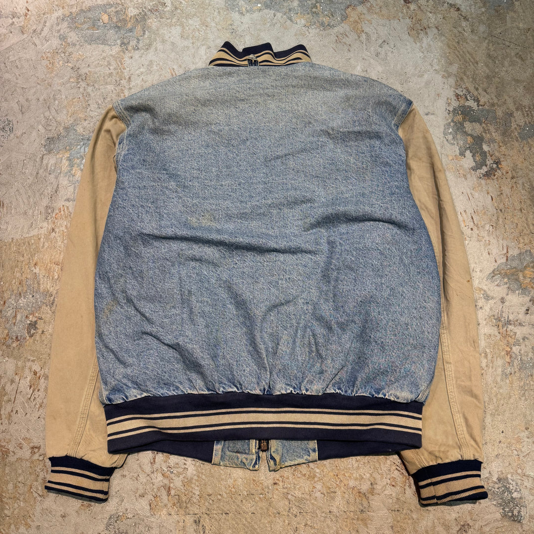 古着 USA製 98's carhartt/ カーハート/ デニムバーシティージャケット/ 裏地キルティング/ 中綿/ サイズL