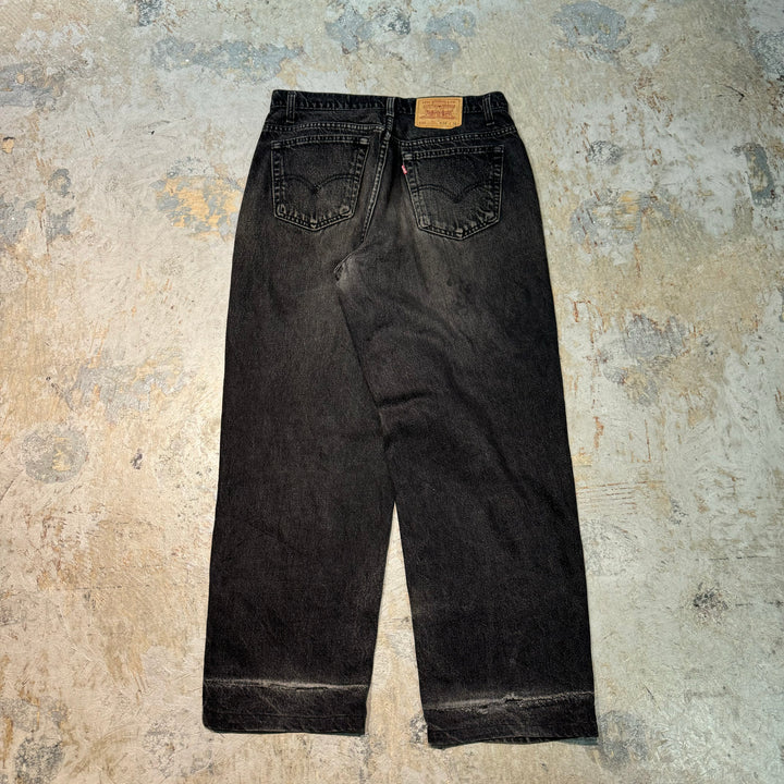 古着 カナダ製 Levi's/リーバイス/ブラックデニムパンツ/535/実寸サイズ33×29