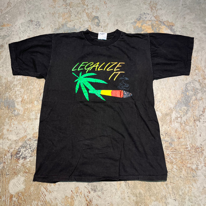 #4288 Unknow/short sleeve t-shirt Tee/シングルステッチ/半袖Tシャツ/90's/LEGALIZE IT/サイズL