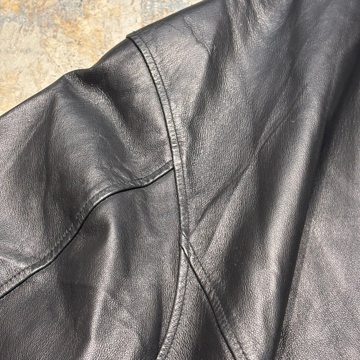 古着 USAVINTAGE/ 本革ジップアップレザージャケット/ 牛革/ サイズL