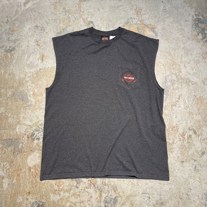 古着 Harley-Davidson/ハーレーダビッドソン/デイトン/オハイオ州/ノースリーブプリントTシャツ/サイズ2XL