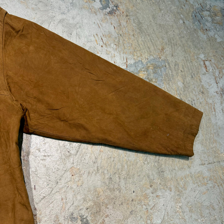 Used clothing 90's BANANA REPUBLIC/ Genuine leather half coat/ Suede/ Size S