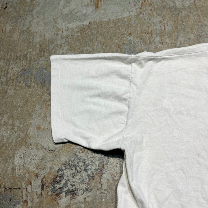 빈티지 시베리아 허스키/동물/빈티지 싱글 스티치 인쇄 티셔츠/크기 l