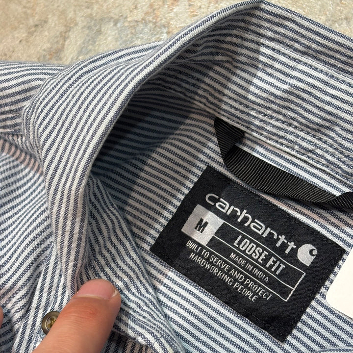 Used clothing carhartt/Carhartt/Button-down long sleeve shirt/Stripe/Size M