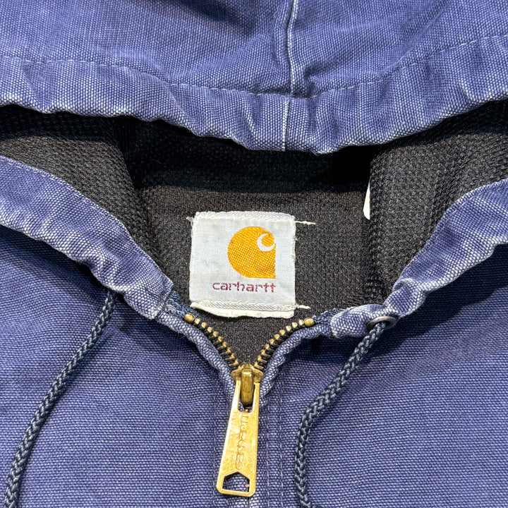古着 Carhartt/ カーハート/ アクティブジャケット/ ダック地/ 企業ロゴ/ 裏地サーマル/ サイズM相当