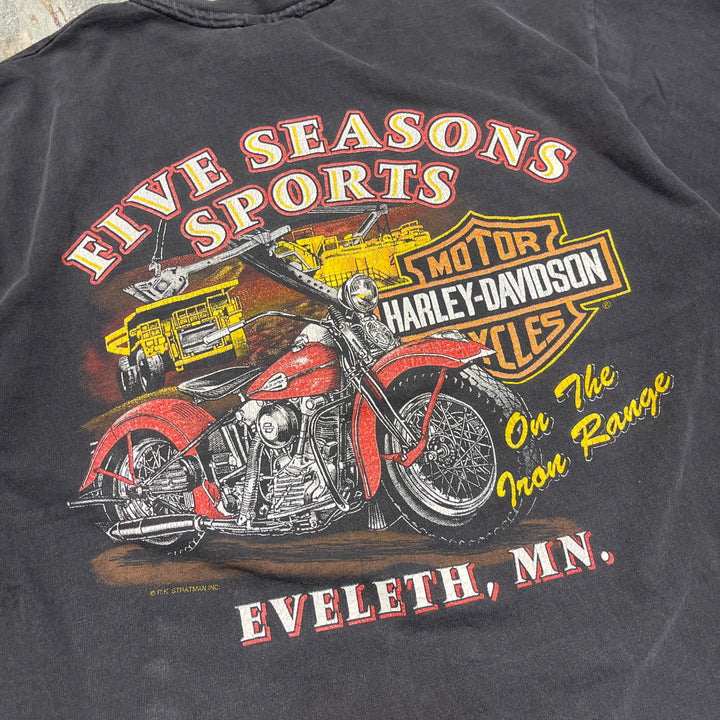 Used clothing Made in USA Harley-Davidson/Harley Davidson/Single Stitch T-shirt/Size L