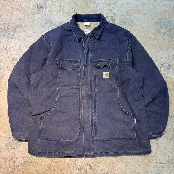 Used clothing Carhartt/ Traditional coat/ Duck fabric/ Quilted lining/ Size 2XL