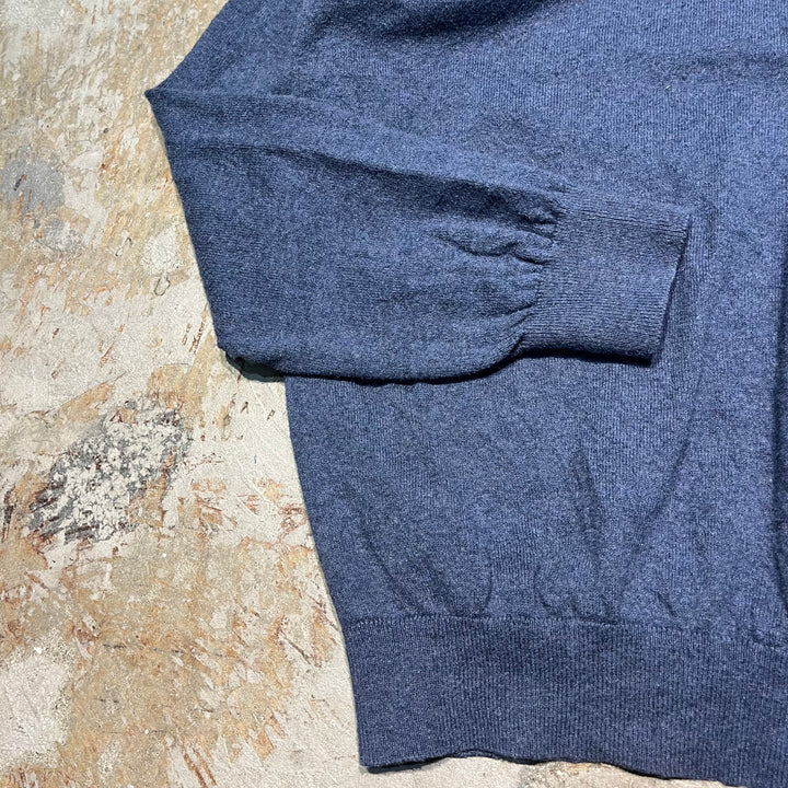 #3700古着/ラルフローレン/POLObyRalphLauren/コットンニット/Cottonknit/Vネック/サイズL