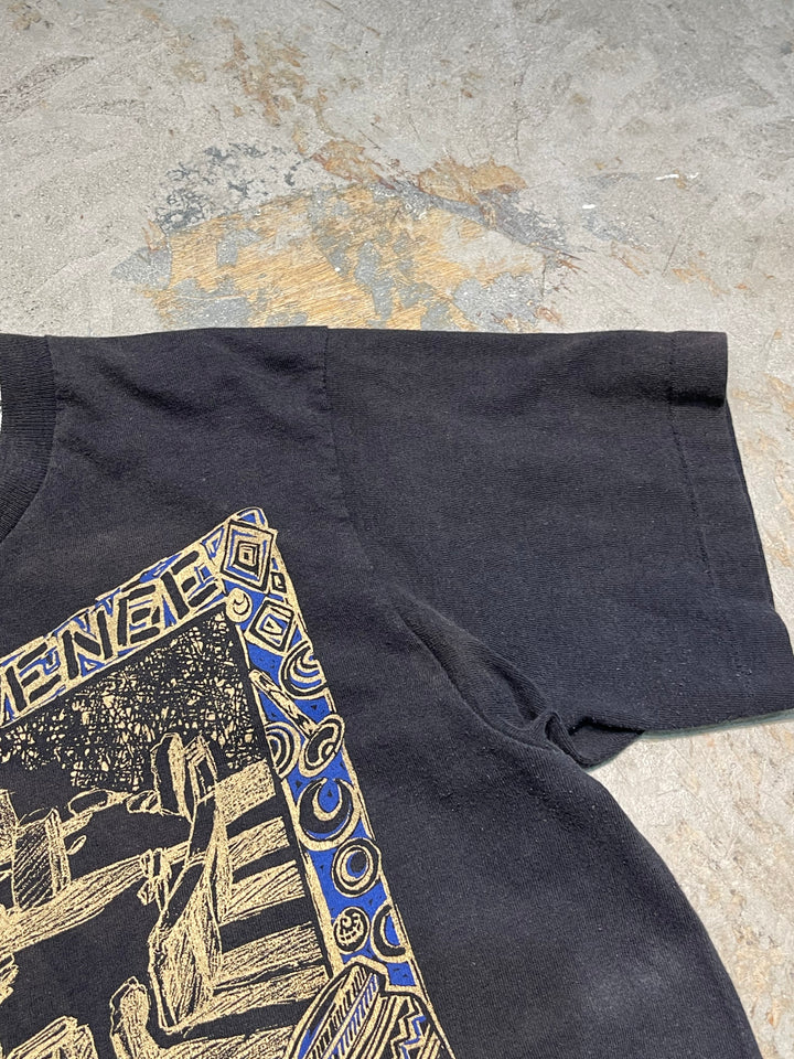 #MA165 古着 90's STONE HENGE / ストーンヘンジ / 世界遺産 / シングルステッチ ヴィンテージ Tシャツ / サイズL相当