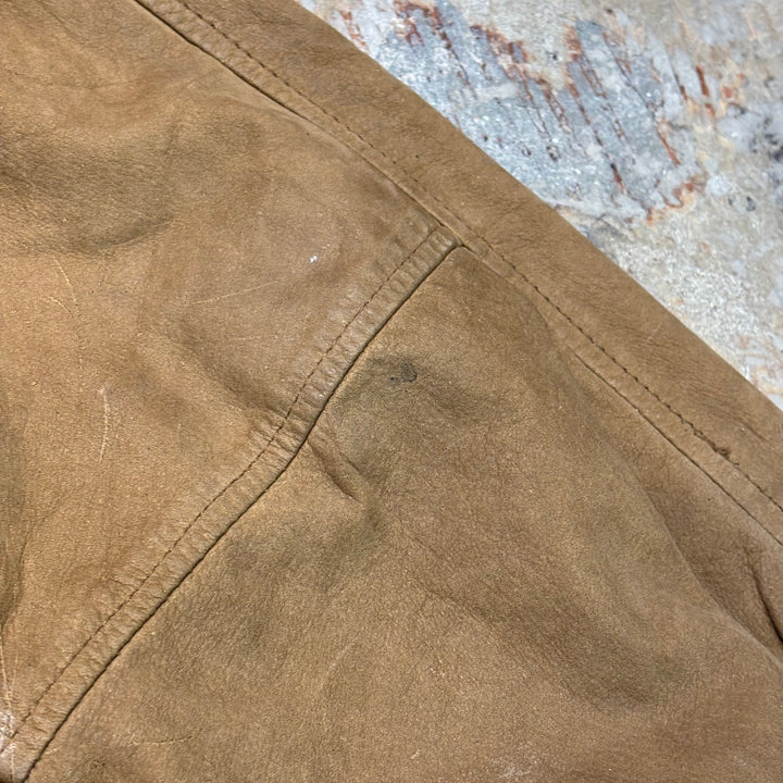 중고 의류 St.John'Sbay/ St. John 's Bay/ Nubuck/ Zip-Up Leather Jacket/ Size L