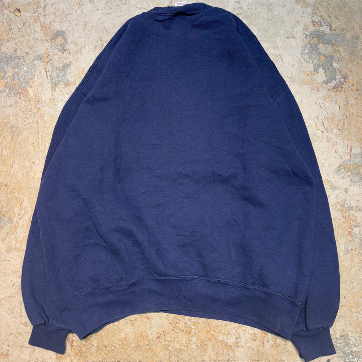 미국 80 년대에서 만든 중고 의류 ~ Russellathletic/ Russell Athletic/ Blank Crew Neck Sweatshirt/ Plain/ Size XL