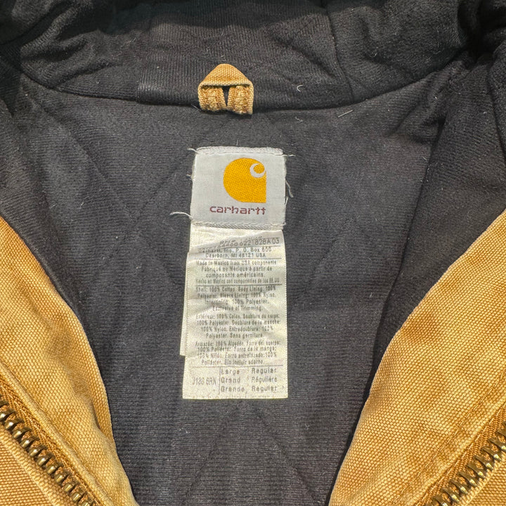 古着 carhartt/ カーハート/ アクティブジャケット/ 裏地キルティング/ サイズL