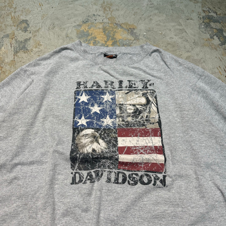 古着 USA製 Harley-Davidson/ハーレーダビッドソン/ プリントTシャツ/ サイズXL