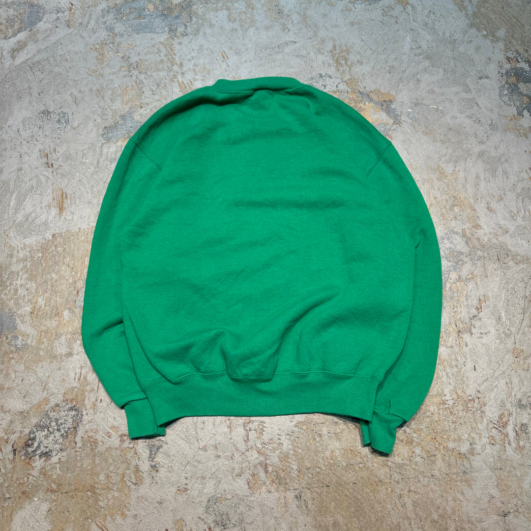 Used clothing Made in USA 80's~ RUSSELLATHLETIC/Russell Athletic/Crew neck blank wet/Plain/Size L