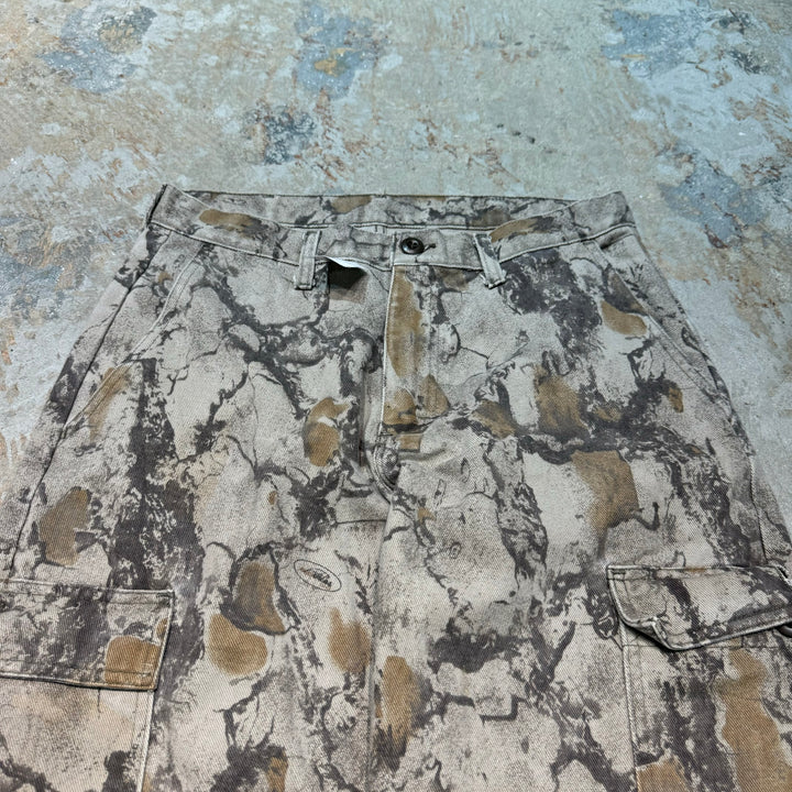二手服裝Wangler/ Wrangler/ Real Tree Camo Cargo褲子/尺寸W32 x L30