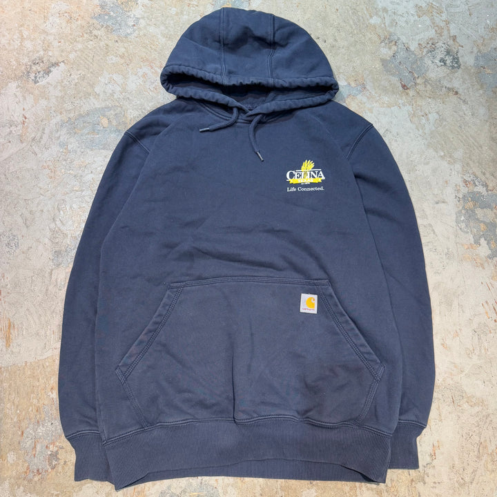 古着 carhartt/カーハート/ ルーズフィットパーカー/企業ロゴ/ サイズM