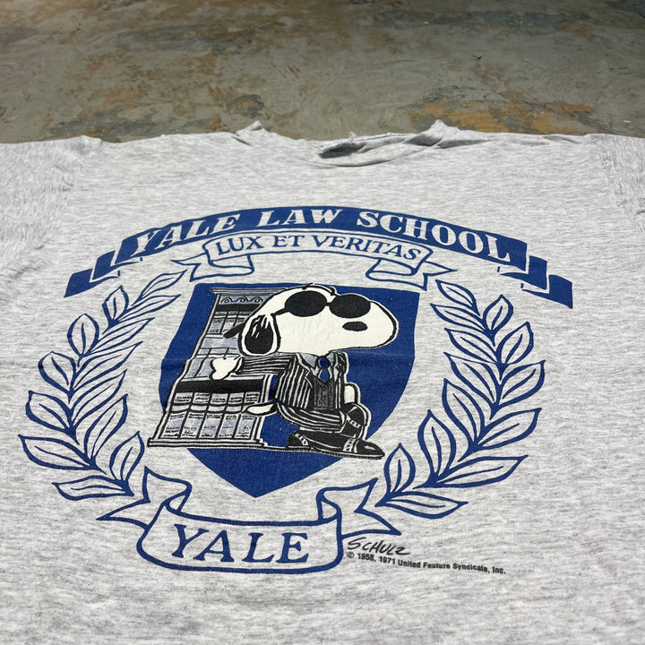 #4283 Unknow/short sleeve t-shirt Tee/シングルステッチ/半袖Tシャツ/71's/YALE/カレッジロゴ/スヌーピー/MADE IN USA/サイズM