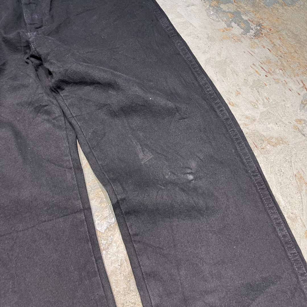 #4765 Used clothes RUSTLER/Black Denim Pants/Black Denim Pants/Size 34 x 30