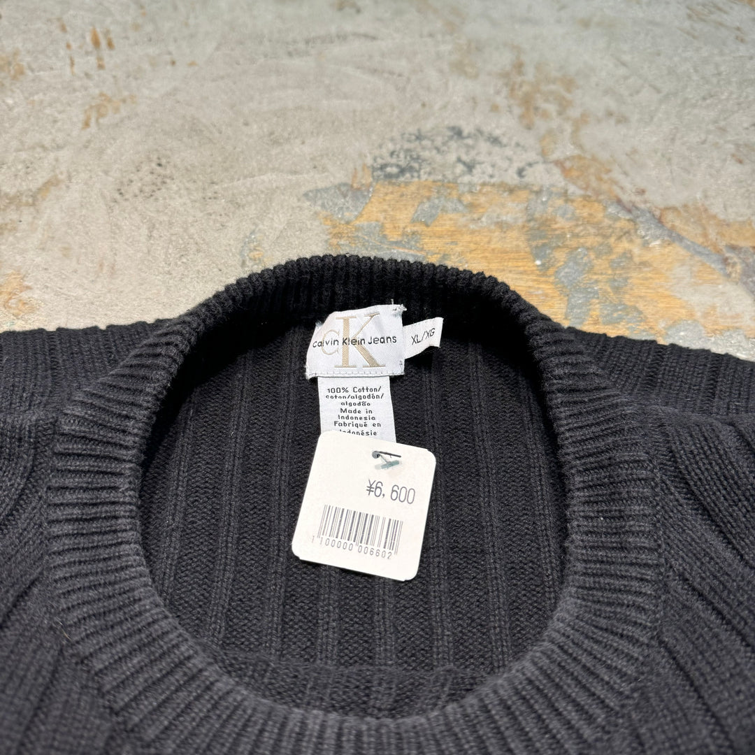 Calvin Klein Jeans/ Calvin Klein Jeans/ Crew neck cotton knit sweater/ Size L