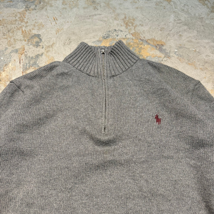 旧衣POLO by Ralph Lauren/ POLO拉尔夫劳伦/半拉链针织毛衣/尺寸M