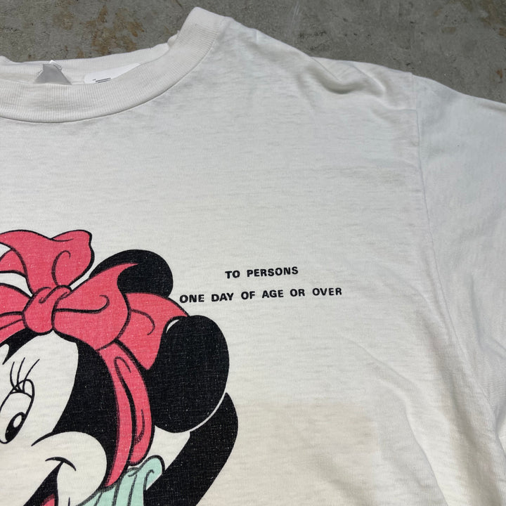 #4834 古着 90's~ ミッキーマウス&フレンズ/Disney/ディズニー /キャラクタープリント/Tシャツ/ヴィンテージ/シングルステッチ/サイズXXL相当