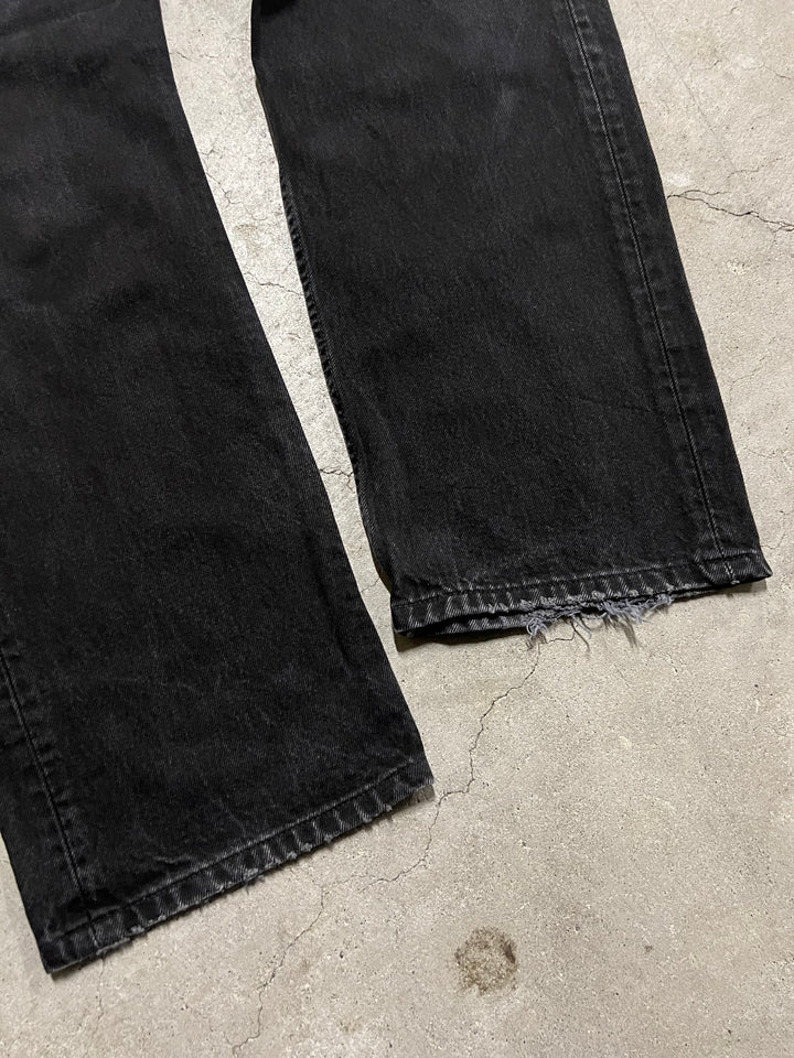 #MA15 Used clothing 99's Levi's/Black Denim Pants/Black Denim Pants/501/MADE IN U.S.A/Actual size 34 x 30