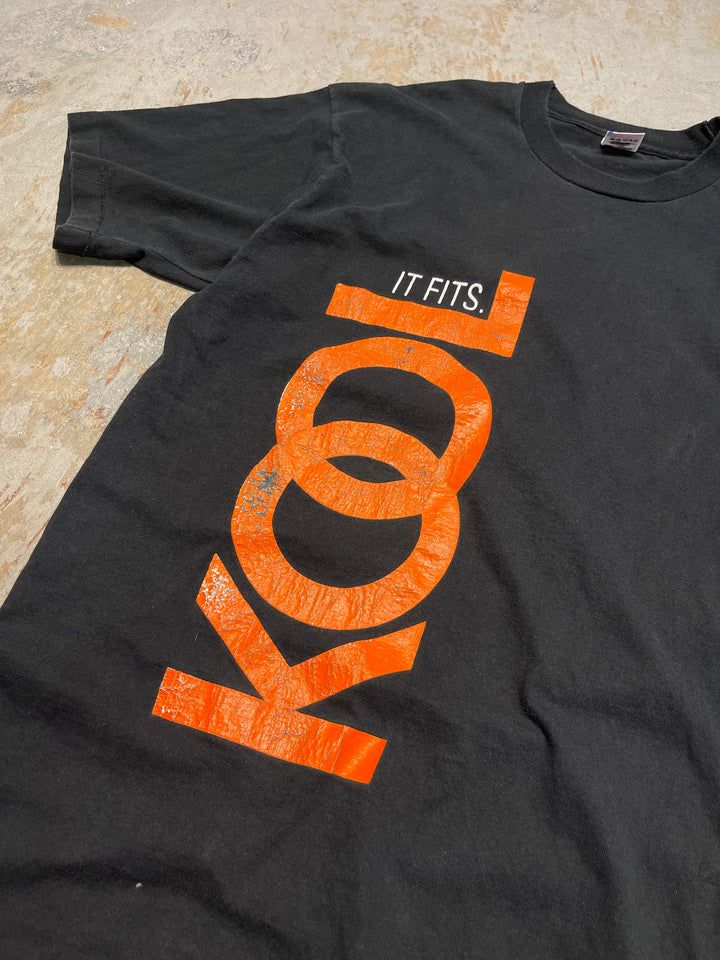 #MA164 古着 USA製 90's フルーツオブザルーム / KOOL / クール / 企業系  / ヴィンテージ シングルステッチ プリントTシャツ/サイズXL