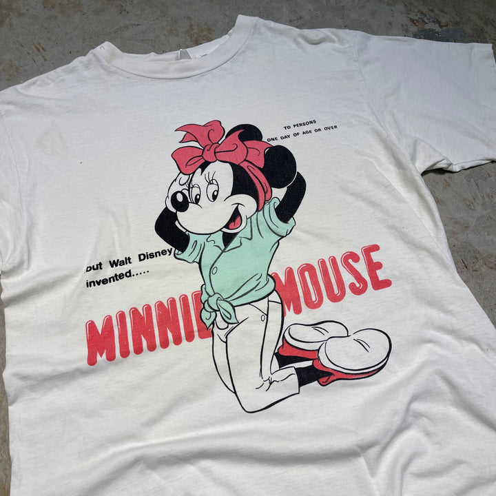 #4834 古着 90's~ ミッキーマウス&フレンズ/Disney/ディズニー /キャラクタープリント/Tシャツ/ヴィンテージ/シングルステッチ/サイズXXL相当