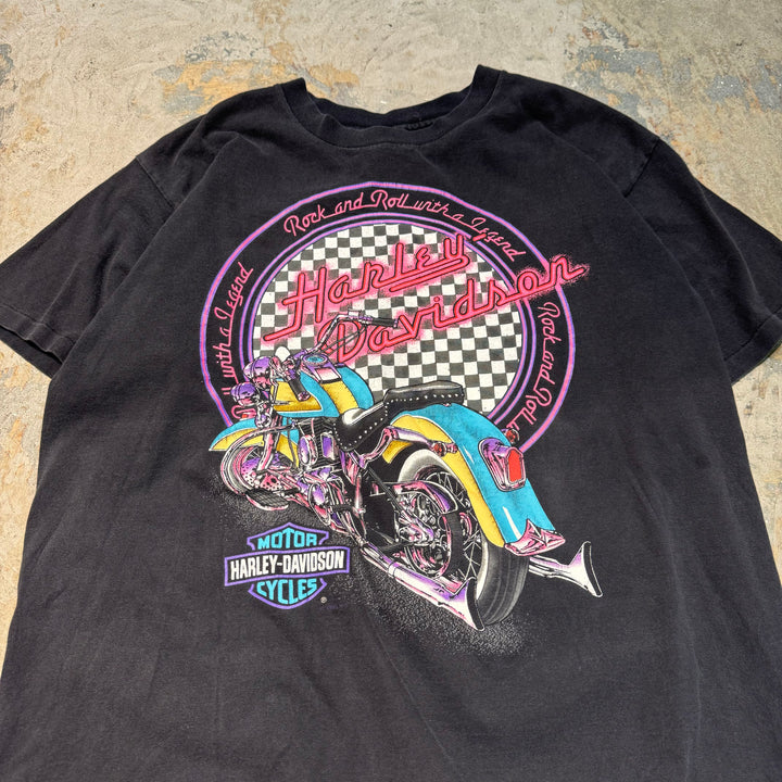 古着 USA製 Harley-Davidson/ハーレーダビッドソン/ プリントTシャツ/ サイズL
