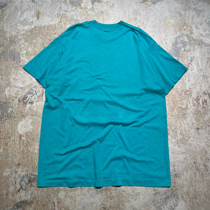 古着 USA製 90's フルーツオブザルームザベスト/ミッキー/ディズニー/ヴィンテージ シングルステッチ Tシャツ/サイズL