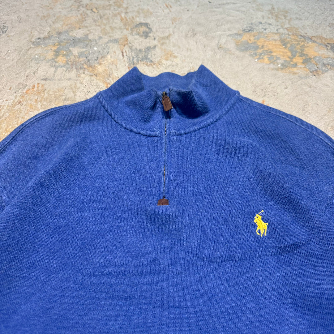 Used clothing POLO by Ralph Lauren/ Polo by Ralph Lauren/ Half zip knit sweater/ Size M