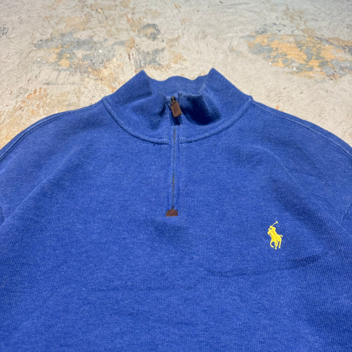 Ralph Lauren/ Polo By Ralph Lauren/ Half Zip 니트 스웨터/ 크기 M의 의류 폴로