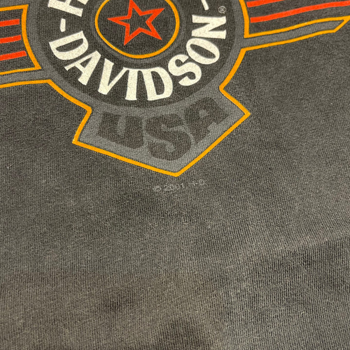 Used clothing Made in USA Harley-Davidson / ACE & EIGHTS / Mason Store, Ohio / Printed T-shirt / Size L