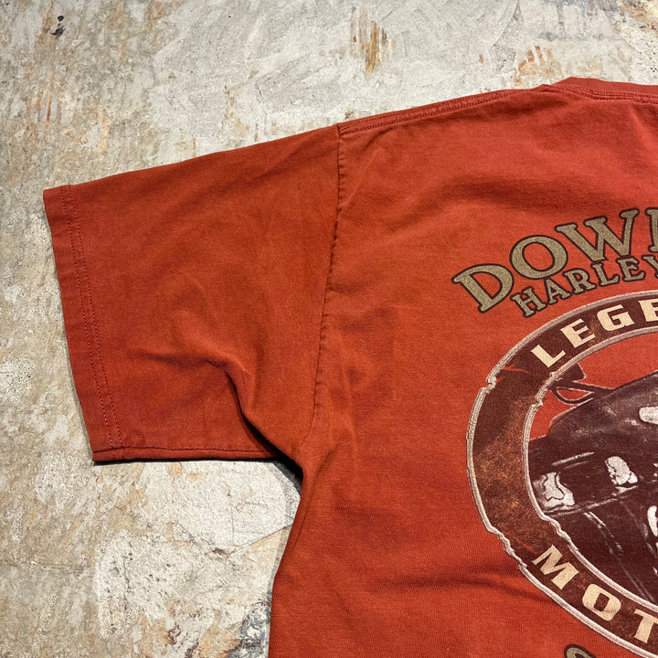 古着 USA製 Harley-Davidson/ハーレー ダビッドソン ワシントン州 ダウンタウン・シアトル プリントTシャツ サイズL