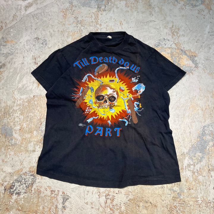 #4825 古着 90's スクリーンスターズ/USA製/Till Death do us/映画/ヴィンテージ/Tシャツ/シングルステッチ/サイズM