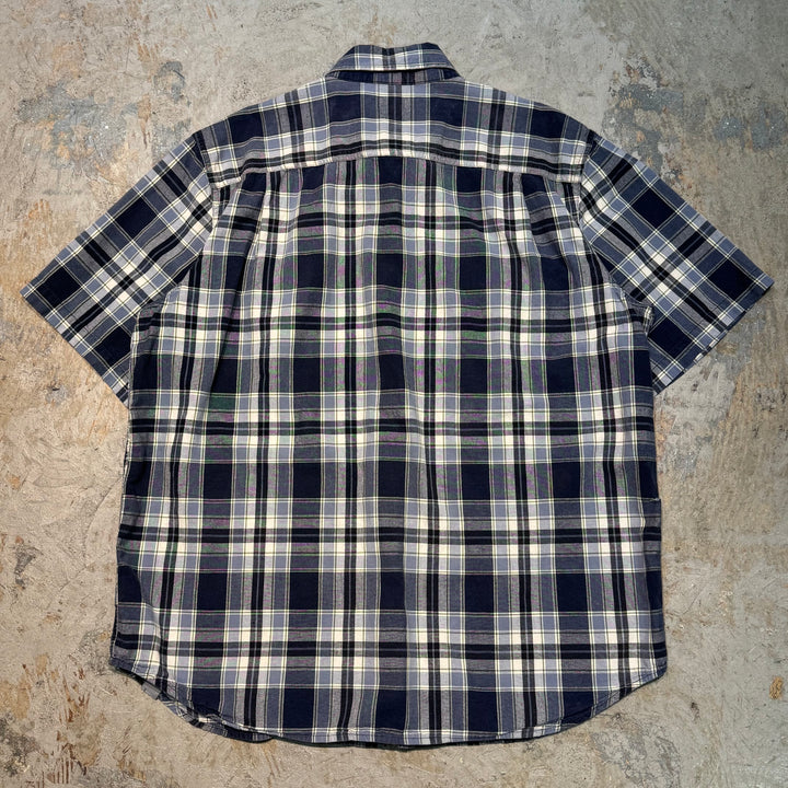 Used clothing carhartt/Carhartt/Button-down short sleeve shirt/Checked pattern/Size XL