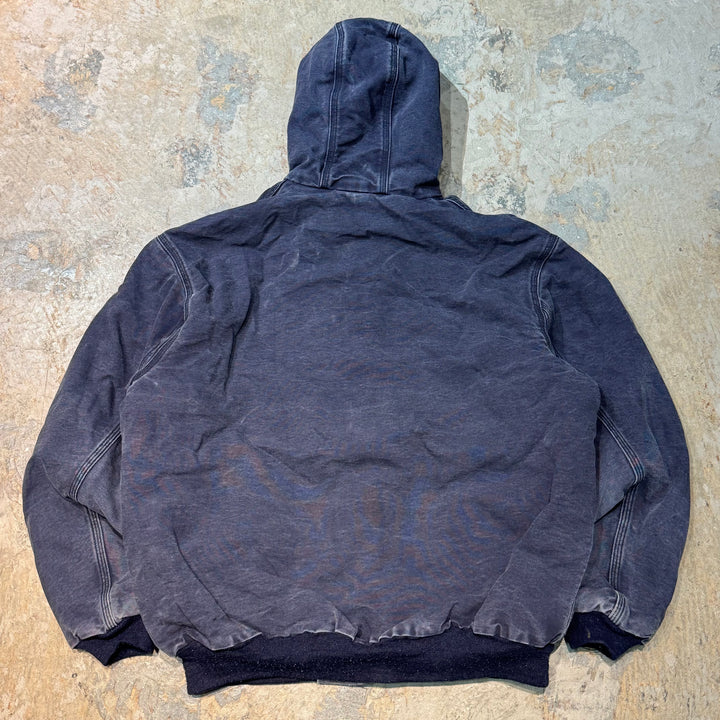 古着 USA製 Carhartt/ カーハート/ アクティブジャケット/ ダック地/ 企業ロゴ/ 裏地キルティング/ サイズXL