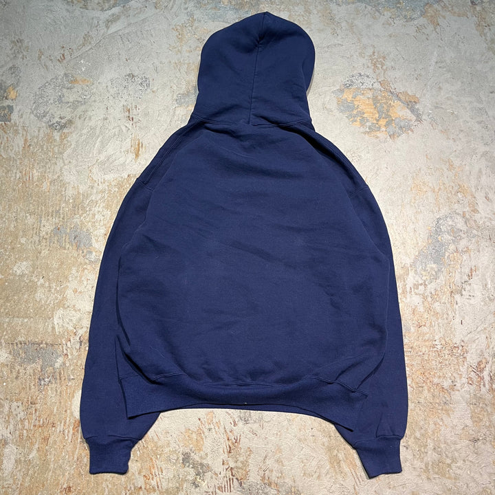 #3567 古着/Russell/ラッセル/Blank Henry Neck  Parker/ブランクヘンリーネックパーカー/無地/MADE IN USA/サイズXL