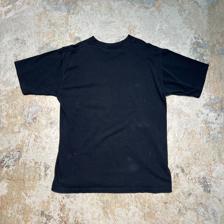 古着 USA製 90's ベティ・ペイジ / love hurts / ヴィンテージ シングルステッチ プリントTシャツ/サイズL