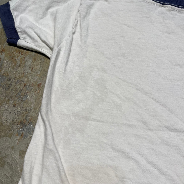 古着 ~80's USa製 wolt disney/ウォルト・ディズニー / ミッキーマウス / ヴィンテージ シングルステッチ キャラクター リンガーTシャツ/サイズXL