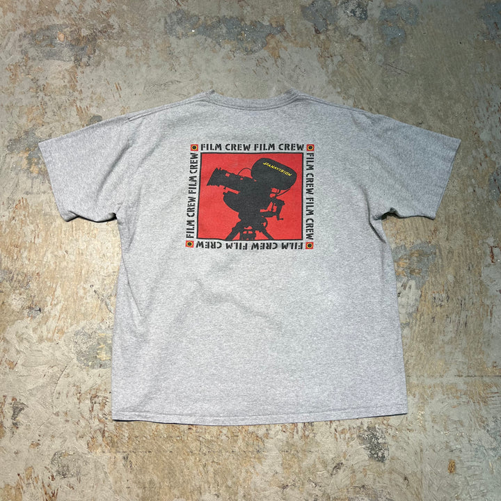 古着 USA製 90's ONEITA/オニータ/パナビジョン/企業系/ヴィンテージ シングルステッチ プリントTシャツ/サイズL相当