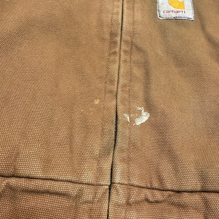 古着 carhartt/ カーハート/ アクティブジャケット/ 裏地キルティング/ 企業ロゴ/サイズXL相当