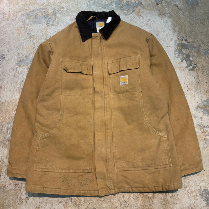 古着 carhartt/ カーハート/ トラディショナルコート/ 裏地キルティング/ 襟コーデュロイ/サイズM