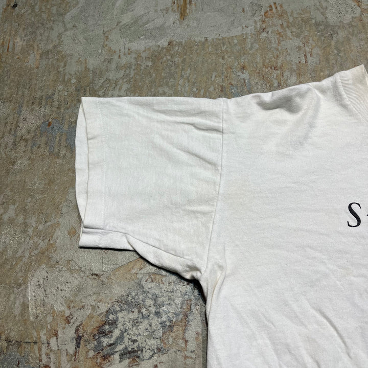 빈티지 시베리아 허스키/동물/빈티지 싱글 스티치 인쇄 티셔츠/크기 l