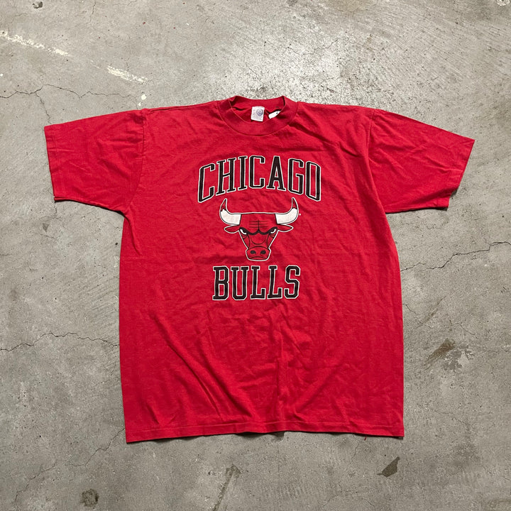 古着 USA製 シカゴ・ブルズ/NBA/ヴィンテージ シングルステッチ プリントTシャツ/サイズXL