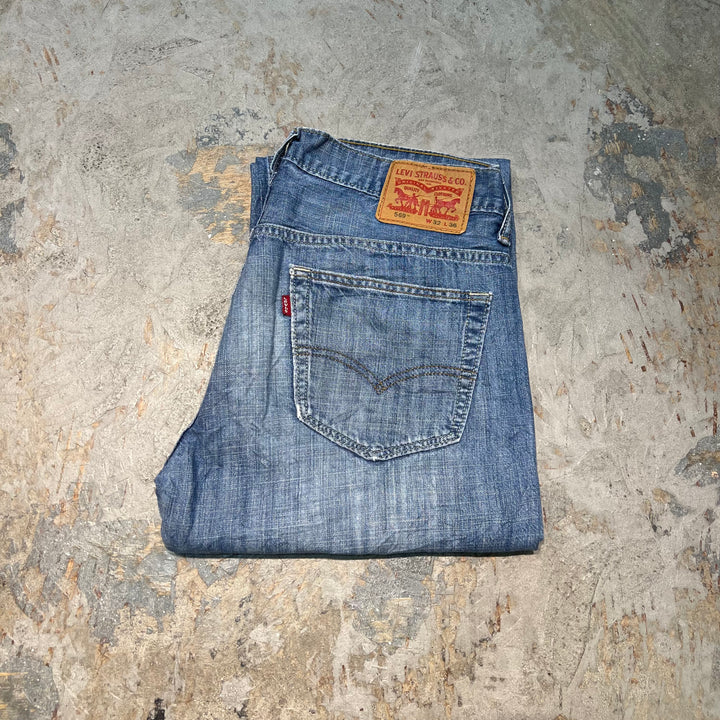 旧衣Levi's/李维斯/Denim Pants/牛仔短裤/569/实际尺寸32×32