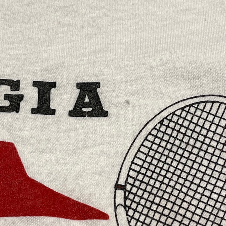 #4788 古着 USA製 86’s ピザハット テニスチャンピオンズシップ/ヴィンテージ リンガー Tシャツ/サイズM