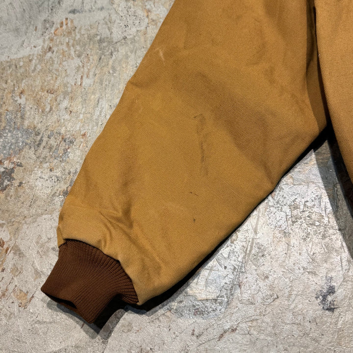 古着 USA製 80's~ Carhartt/ カーハート/ アクティブジャケット/ 企業ロゴ/ ダック地/ 裏地サーマル/ サイズXL