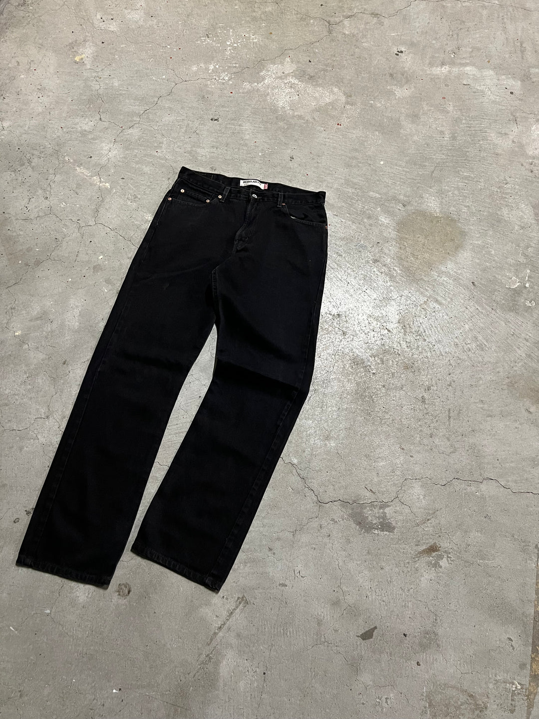 #MA17 Used clothing Levi's/Black Denim Pants/505/Actual size 34 x 34